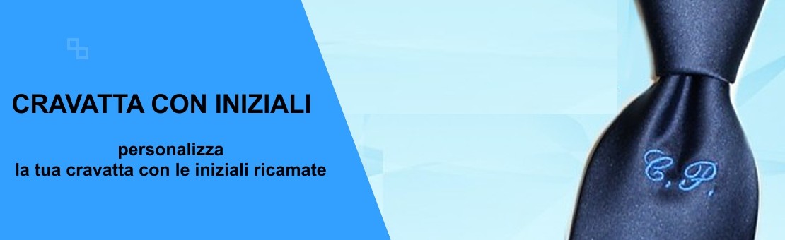 CRAVATTA CON INIZIALI